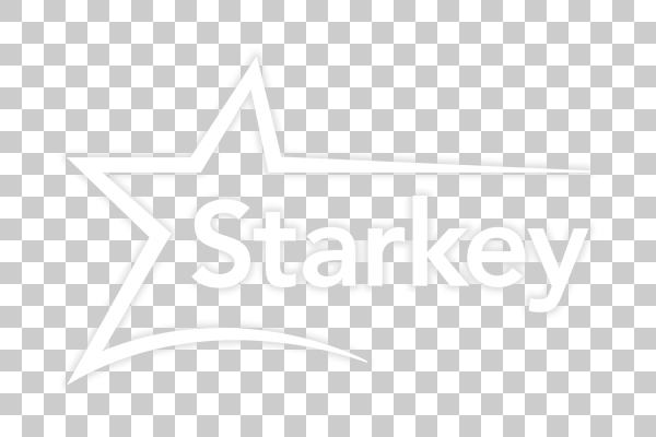 Starkey Logo einfarbig weiß