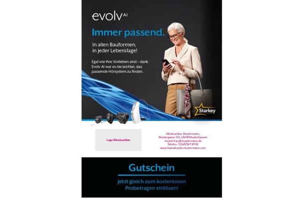 Haushaltswerbung Flyer POSTAKTUELL Evolv AI Auswahl